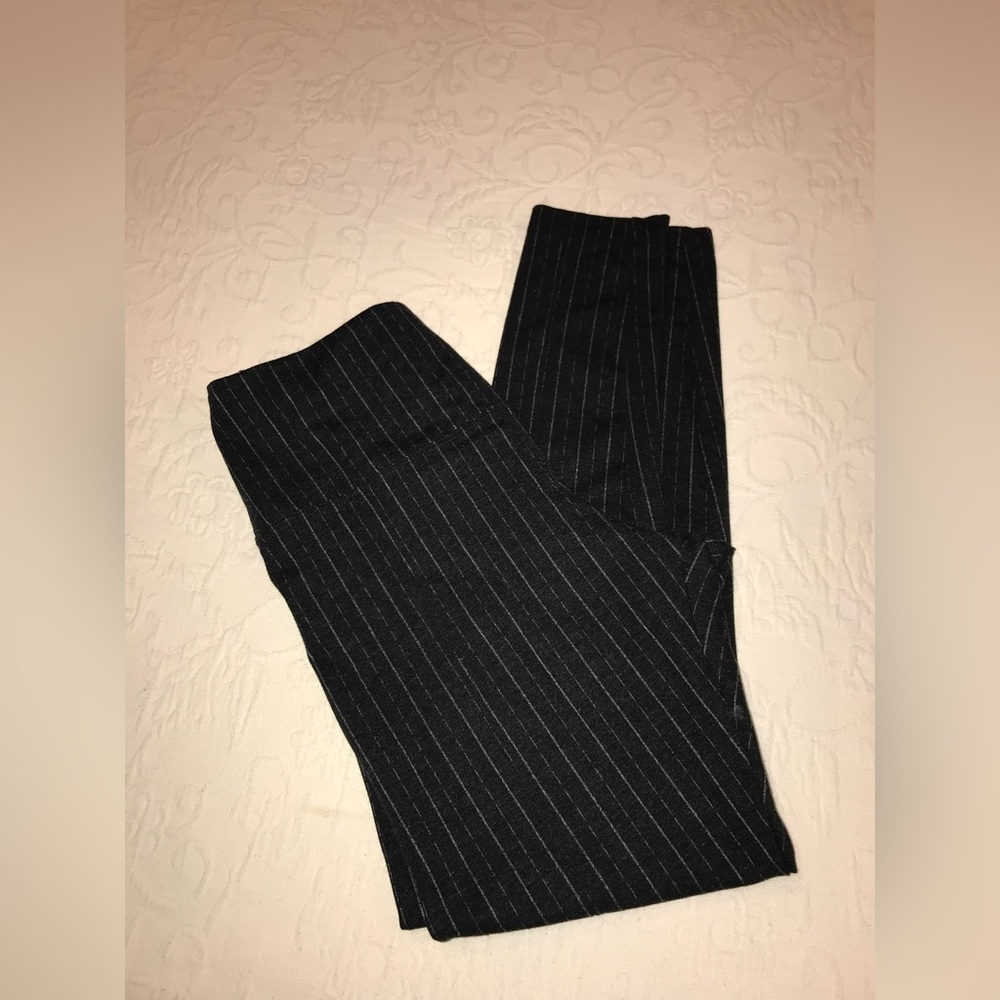 Lysse Striped Office Leggings - Size Large